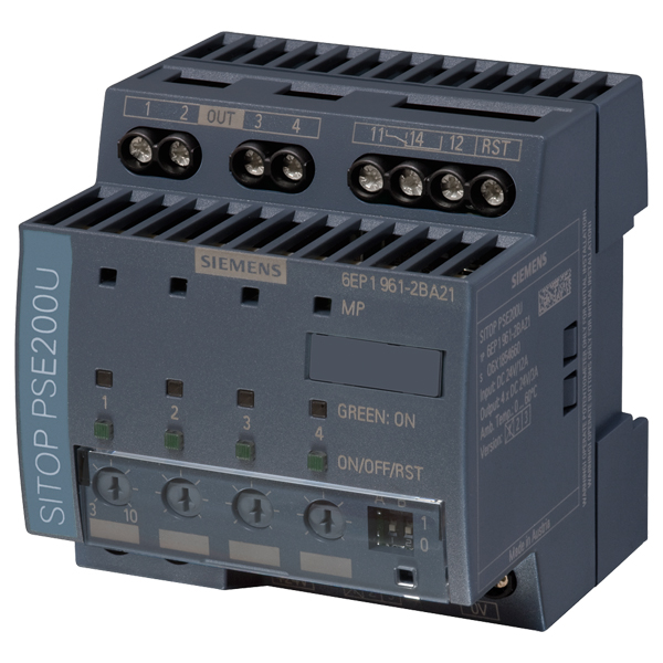 6EP1961-2BA21 New Siemens SITOP PSE200U 10 A Selectivity Module